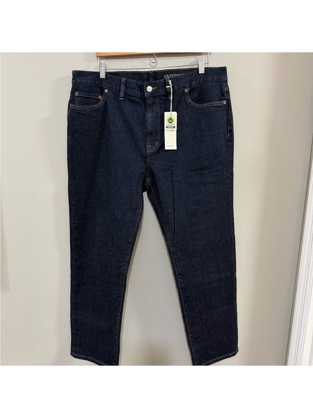NWT Men's Outerknown S.E.A. Jeans Ambassador Slim Fit Indigo Jeans. Size 38x30